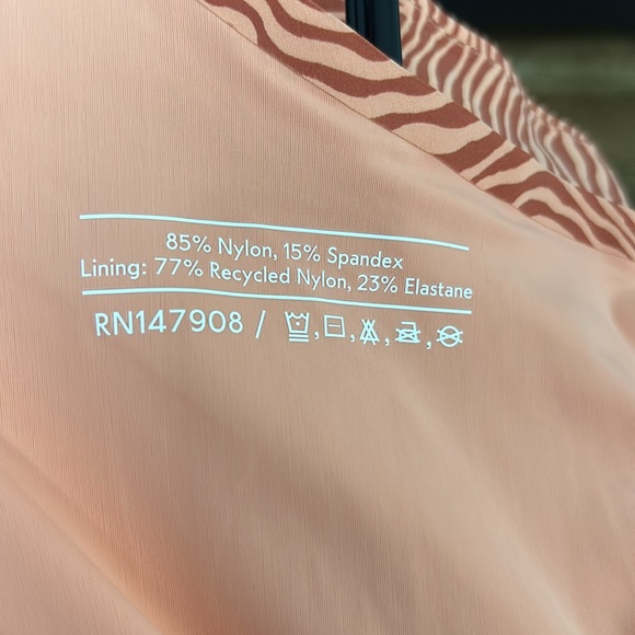 Outdoor Voices Exercise Dress Orange Animal Zebra Print Workout Dress - Picture 4 of 6